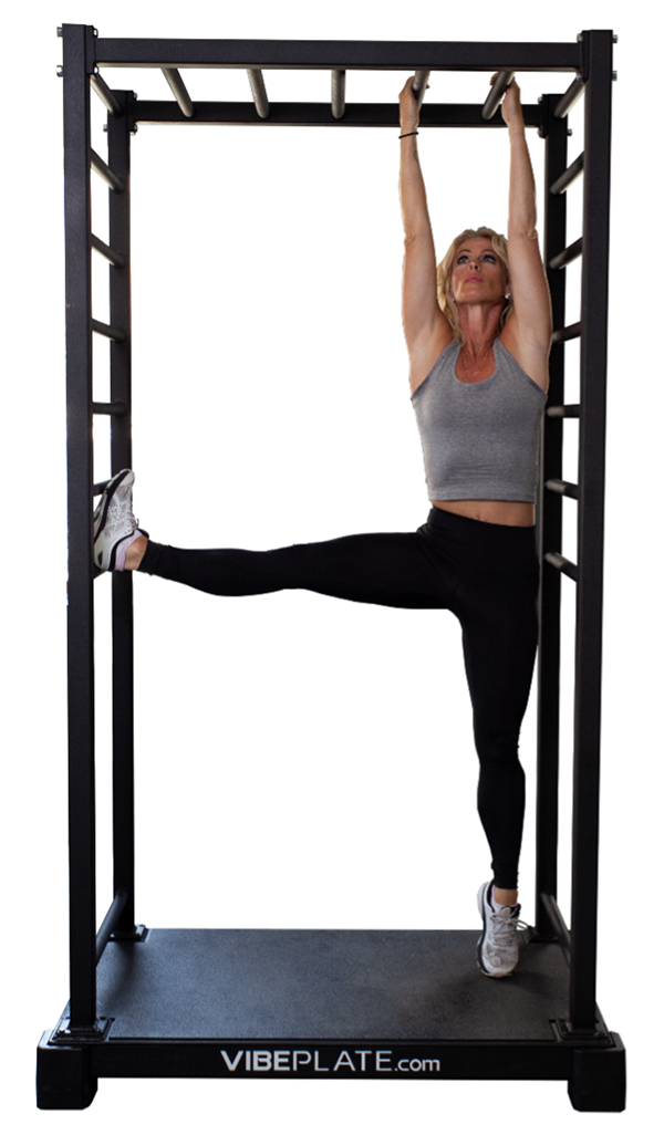 Vibe plate stretch therapy